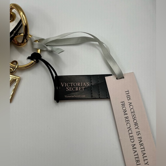 VS Rhinestone Sparkle Glittering Logo Wristlet Strap Key Chain - Picture 9 of 12